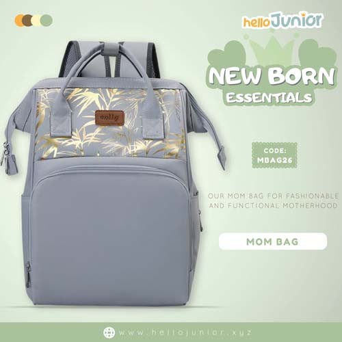 Mummy baby backpack bag / Bag for Mom, Gray