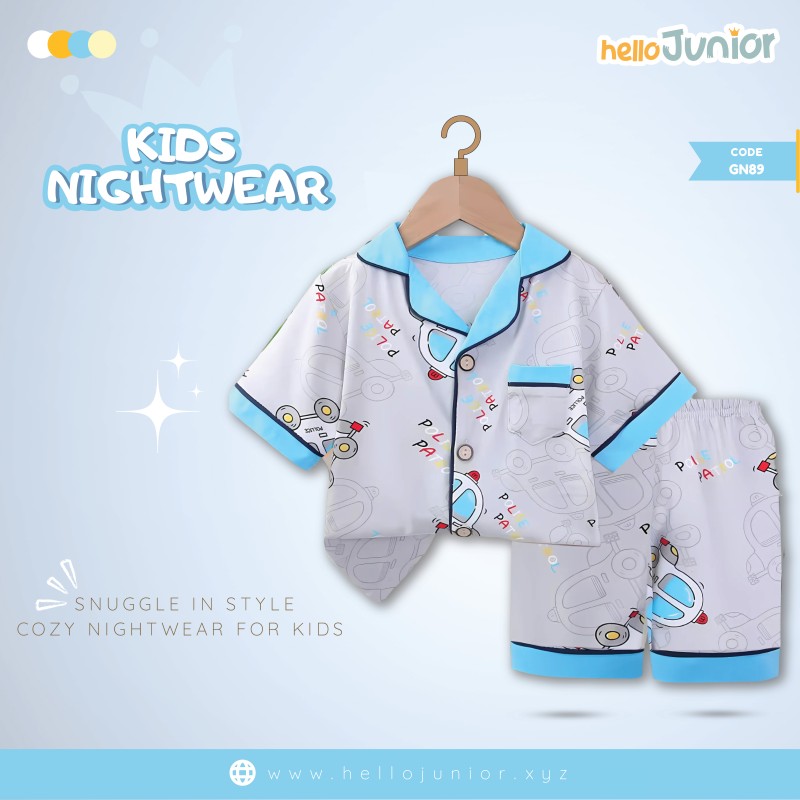 Hello Junior Kids Nightwear / PJ Set / Night Dress (6 Months to 11 Years)