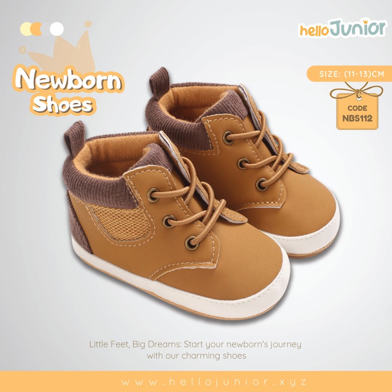 Hello Junior baby shoes for newborn to 18 month, made with cotton and rubber sole