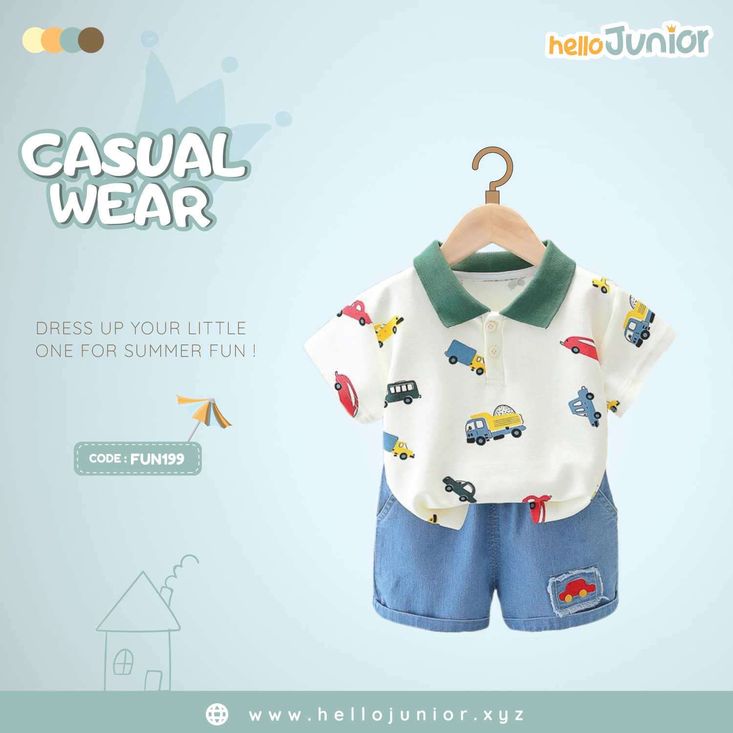 Fashion Kids Casual Wear / Dress (6 Months to 5 Years)