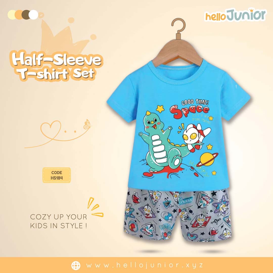 Hello Junior Half Sleeve T-Shirt for Kids (6 Months to 11 Years)