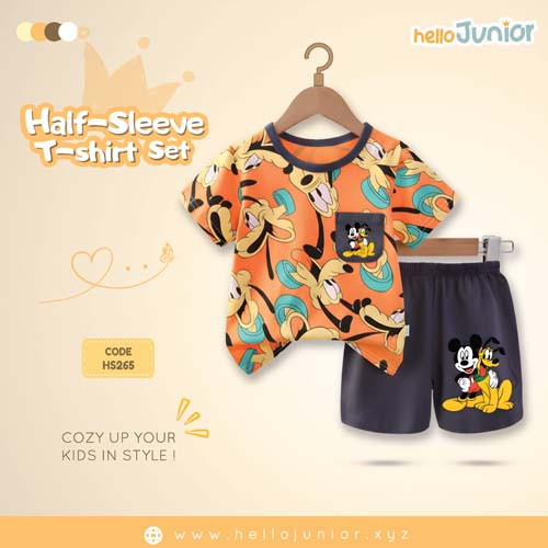 Hello Junior Half Sleeve T-Shirt for Kids (6 Months to 11 Years)