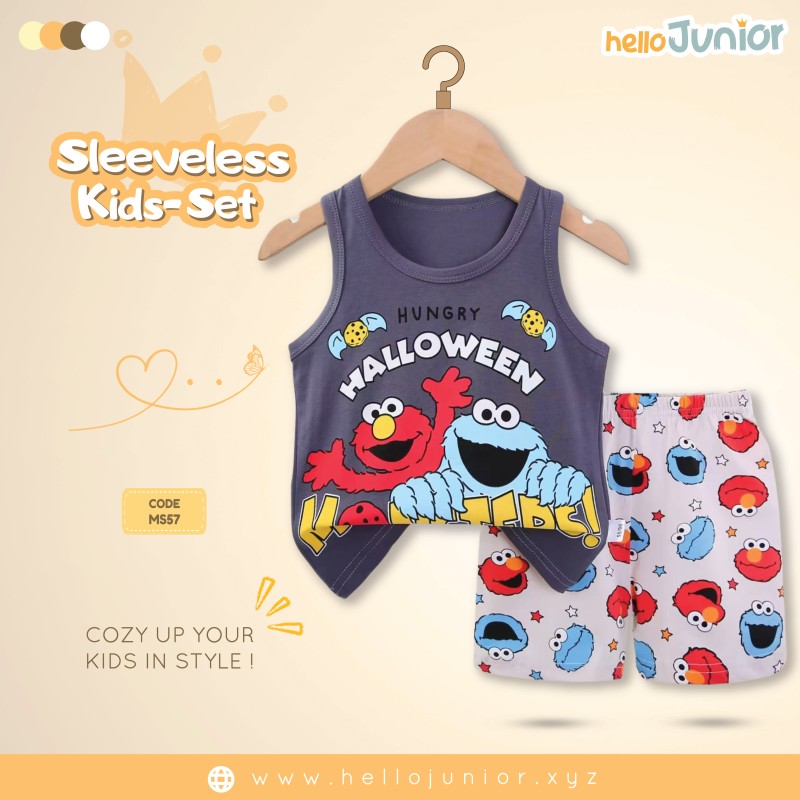 Hello Junior Sleeveless / Maggie sleeve T-Shirt for Kids (6 Months to 11 Years)