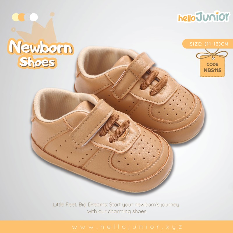 Hello Junior baby shoes for newborn to 18 month, made with cotton and rubber sole