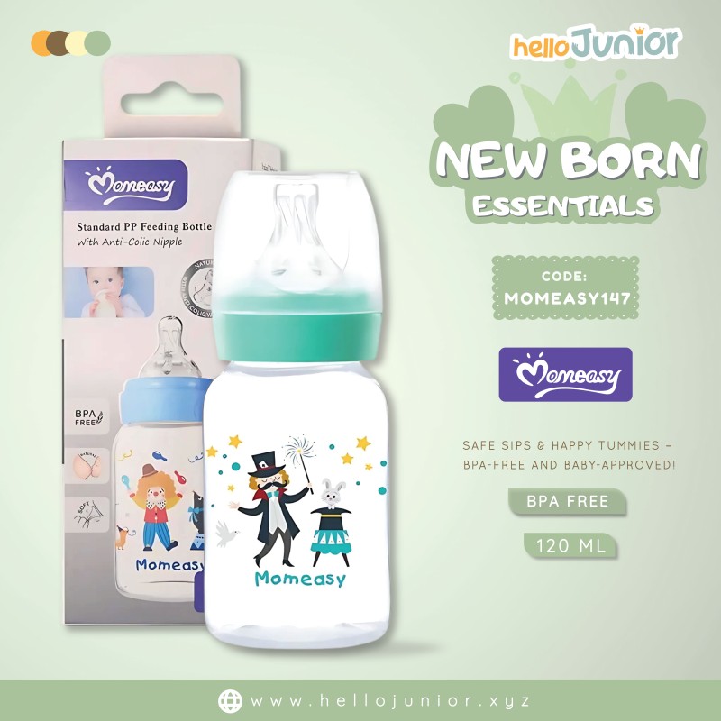 Momeasy Baby Feeding Bottle with Anti-Colic 0m+ Nipple – 4oz/120ML