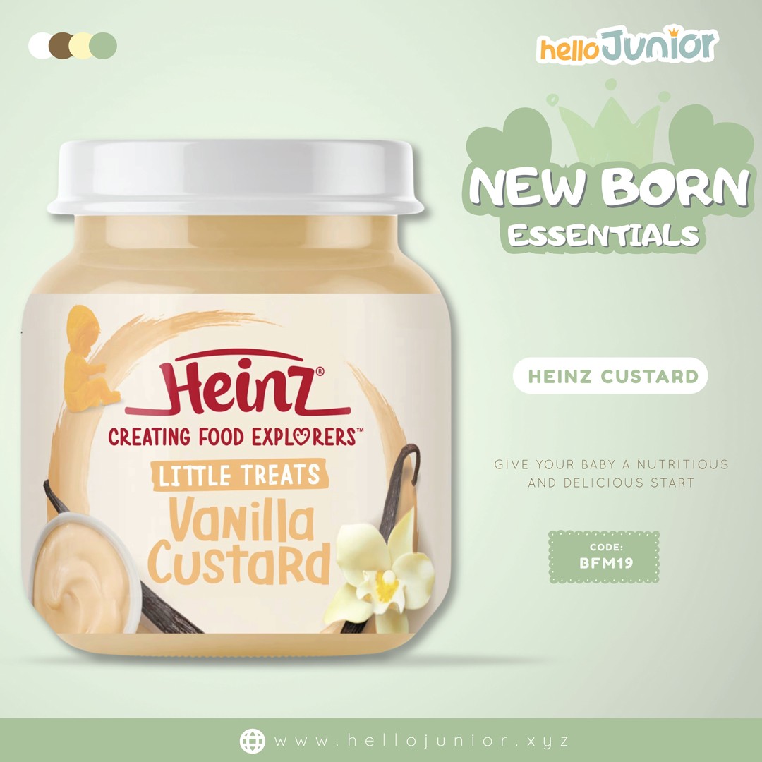 Heinz Vanilla Custard – Creamy & Nutritious Treat for Babies (6m+) ??