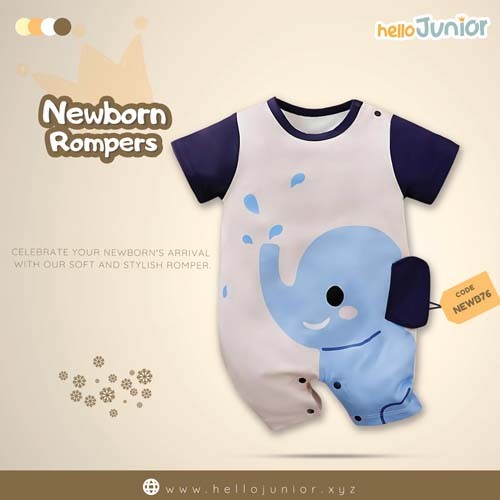 Hello Junior Kids Summer Romper, Newborn baby dress 0 month to 09 month
