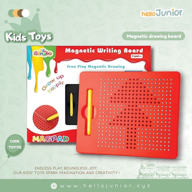 Magnetic Writing Board – Free Play Magnetic Drawing Magpad | For Kids 3+ Years