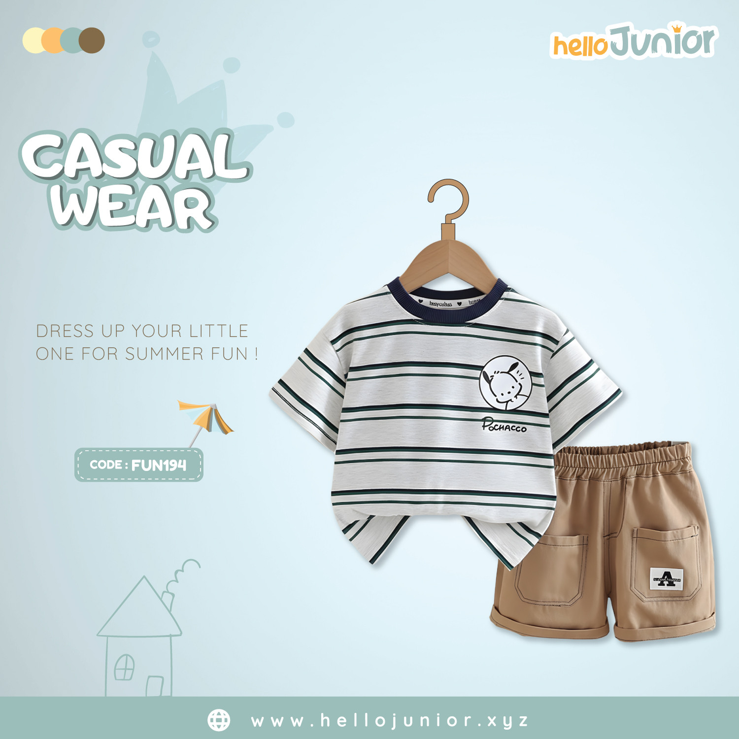 Fashion Kids Casual Wear / Dress (6 Months to 5 Years)
