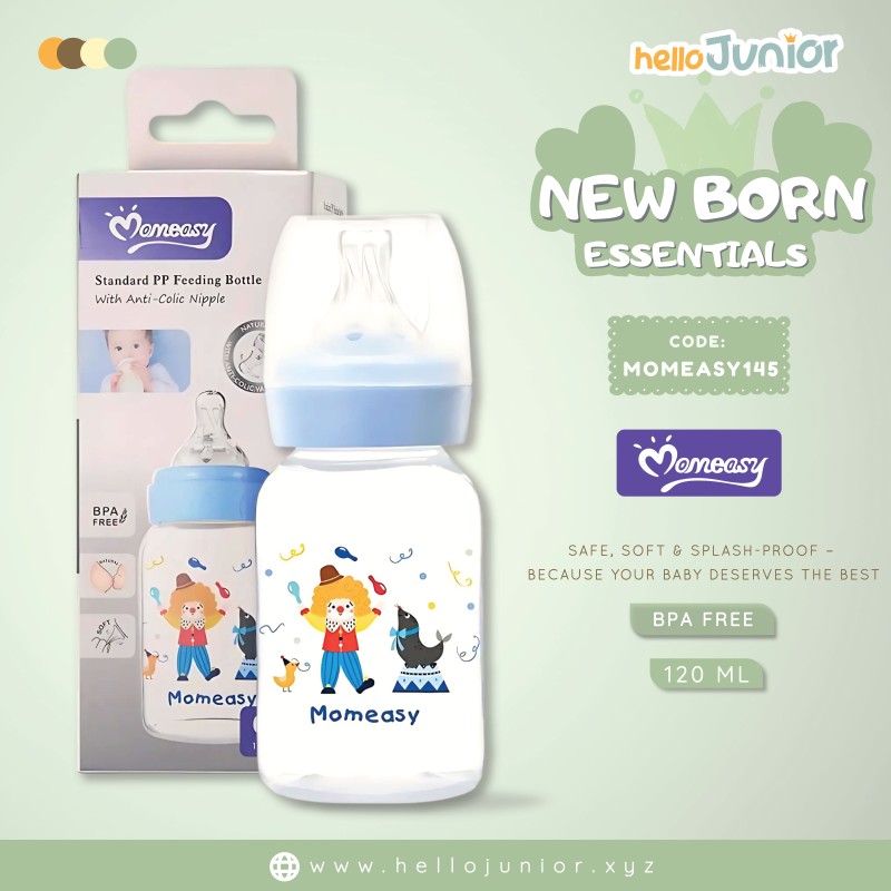 Momeasy Baby Feeding Bottle with Anti-Colic 0m+ Nipple – 4oz/120ML