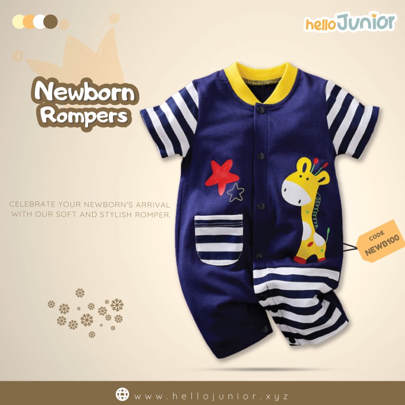 Hello Junior Kids Summer Romper, Newborn baby dress 0 month to 09 month