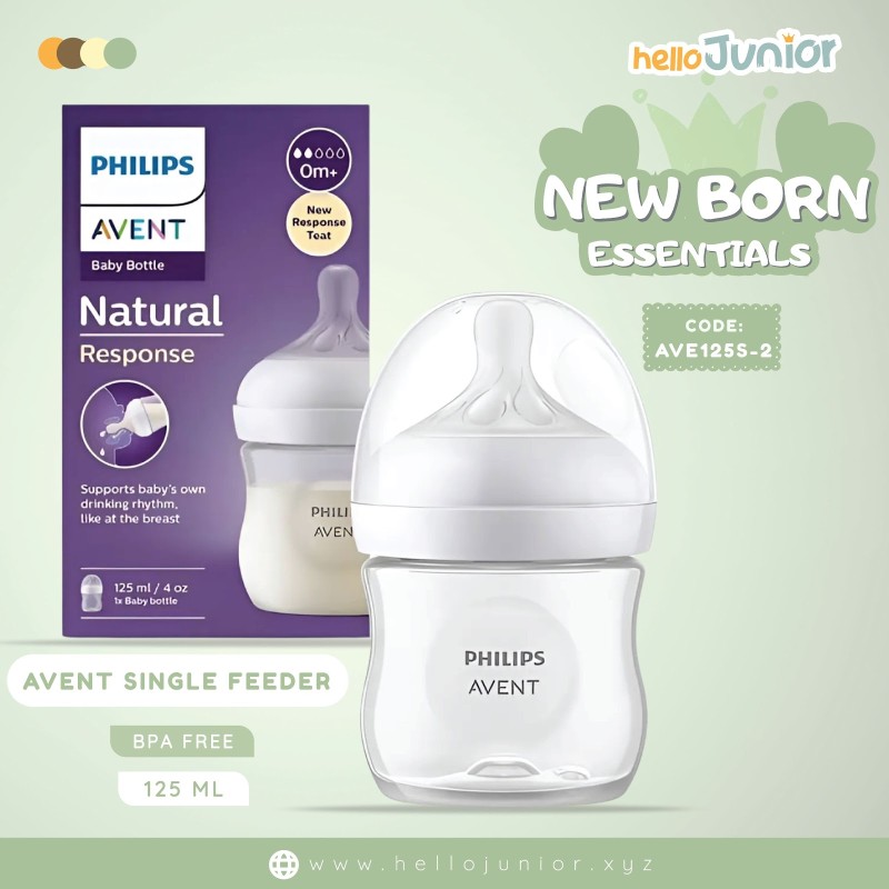 Philips Avent Natural Response Baby Feeding Bottle (0m+) 125ml